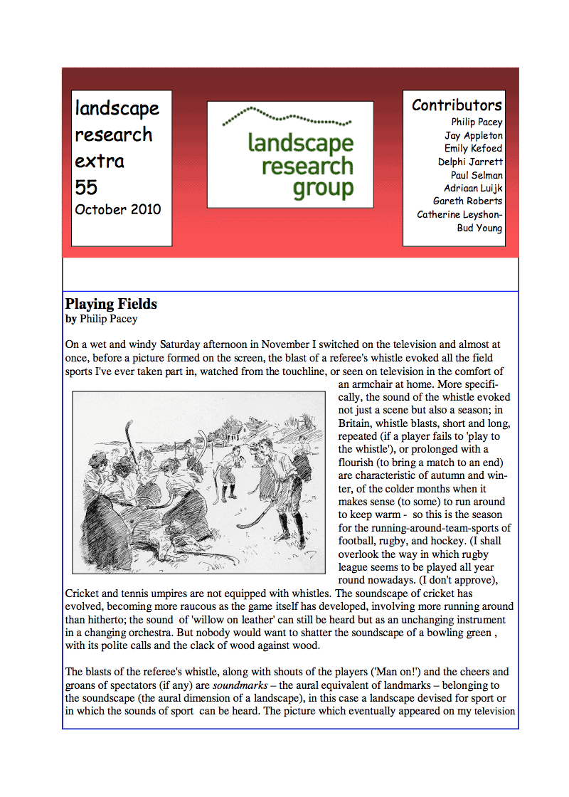 Landscape Research Extra no. 55